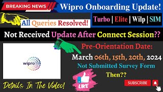 Wipro Onboarding Update  Wipro PreOrientation Session  Wipro NGA Preskilling Training👍👨‍💻 [upl. by Alisha]