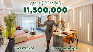 Inside An Investment Gem💰11500000 2 Bed Apartment In Westlands  Nairobi  Kenya realestate [upl. by Elise]