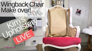 Wingback Chair Makeover Part 1 [upl. by Devaney]