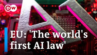 The EU agrees on AI regulations What will it mean for people and businesses in the EU  DW News [upl. by Hnah]