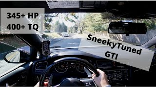 SneekyTuned Mk7 GTI First Impressions amp How it drives LOUD CRACKLE TUNE [upl. by Eenhat]