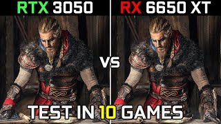 RTX 3050 vs RX 6650 XT  How Big is the Difference  in 2022 [upl. by Buine]