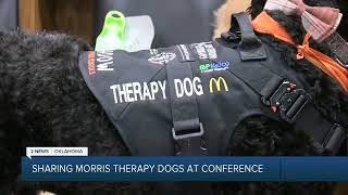 Sharing Morris therapy dogs at conference [upl. by Lorne34]