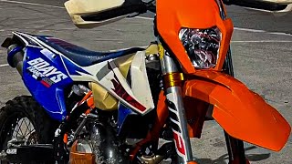 PROBANDO UNA KTM 250 2T FRANCIA OPINION VLOG ENDURO [upl. by Thia]