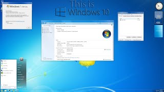 Fully transforming Windows 10 into Windows 7 [upl. by Myrtie991]