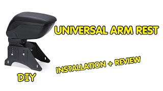 Installing Universal Armrest in car  DIY  Review [upl. by Eeb]