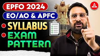 UPSC EPFO New Vacancy 2024  UPSC EPFO APFC amp EO AO Syllabus amp Pattern Preparations Strategy [upl. by Tracay]