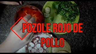 Pozole rojo de pollo COCINA MEXICANA TRADICIONAL [upl. by Ayim739]