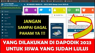 CARA MELULUSKAN SISWA DI DAPODIK 2023 UNTUK JENJANG TK SD SMP SMA DAN SMK UNTUK DAPODIK 2024 [upl. by Eigroeg200]