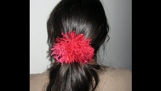 Shaggy Scrunchie Tutorial  Crochet Tutorial [upl. by Dnama41]