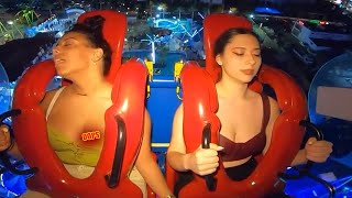 Slingshot Ride Girl Fail Compilation  Funny and Shocking Moments 45 [upl. by Gnehc]