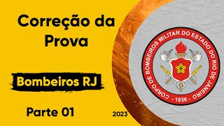 CORREÇÃO DA PROVA  CBMERJ 2023 [upl. by Eiryt]