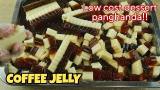 COFFEE JELLY WITH A TWIST LOW COST COFFEE DESSERT HOW TO MAKE COFFEE JELLY [upl. by Hurst903]