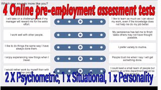 Online Job assessment  4 Tests included PsychometricSituational Character  Live tests  part 3 [upl. by Allista]