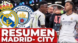 CRÓNICA y RESUMEN REAL MADRID vs MANCHESTER CITY  VALVERDE FODEN RODRYGO CAMAVINGA [upl. by Levitt756]