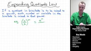 Index Laws Expanding Quotients [upl. by Carley]