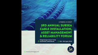 Robert Jan de Bes  TenneT  3rd Annual Subsea Cable Installation Asset Management amp Reliability [upl. by Senior285]