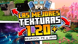 ✅10 TEXTURE PACKS para MINECRAFT 120  121 JAVA BEDROCK y PE😎PAQUETE DE TEXTURAS 1212 [upl. by Tarryn]