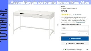 TUTORIAL  Montaggio Scrivania IKEA Alex con 2 cassetti [upl. by Amir]