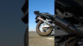 Suzuki GSX750F with Martin Racing exhaust without db killer [upl. by Allissa]