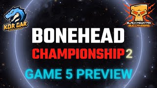 Bonehead Championship  Game 5 Preview Lizardmen vs Black Orcs Tabletop Blood Bowl [upl. by Eryt]