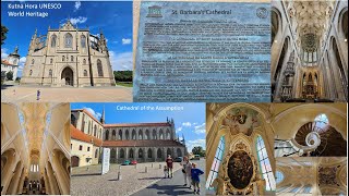 Cathedral of St Barbara in Kutna Hora UNESCO World Heritage Site in Czech Republic [upl. by Giardap]