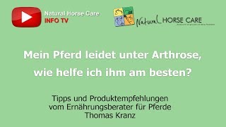 NHC TV  Arthrose beim Pferd  Tipps und Produktempfehlungen [upl. by Sitoel70]