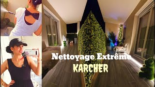 NETTOYAGE EXTRÊME AU KARCHER 👻 déco balcon terrasse treillis canisse [upl. by Ledda]