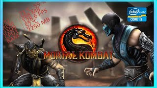 MORTAL KOMBAT 9  TESTE NA INTEL HD GRAPHICS 520 [upl. by Lashoh897]