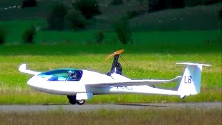 Motoplaneur Pipistrel Taurus takeoff from MillauLarzac LFCM [upl. by Qifar]