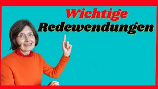 Super wichtige deutsche Redewendungen  Useful German Phrases for German speaking test [upl. by Negem]