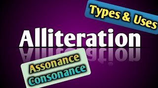 Alliteration Figure of Speech Literary Device Alliteration Assonance amp Consonance with examples [upl. by Eniamret]