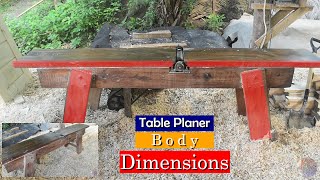 Homemade Jointer Planer Body Dimensions  Start making your own [upl. by Anerres257]