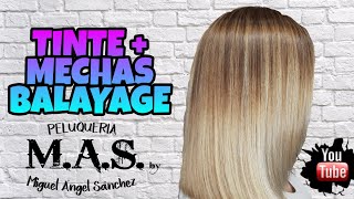 Como Hacer Mechas Balayage Y Tinte a la Vez [upl. by Tdnarb]