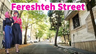 Fereshteh Street  The most luxurious street in Tehran  the rich people of Iran خیابان فرشته تهران [upl. by Gwennie]