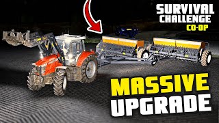 CHEAP MASSIVE UPGRADE  Survival Challenge COOP  FS22  Episode 22 [upl. by Gnart]