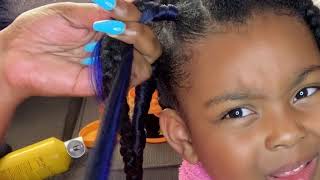 Turn Old Box Braids Into Nice Neat Faux Locs Protective Style Retouch [upl. by Odel]