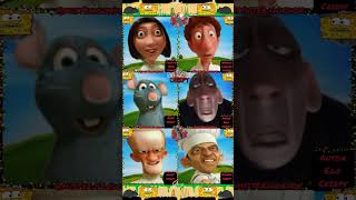 Ratatouille CreepyTikTok Bad Romance ChallengeDisney Terror Humor shorts YouTube [upl. by Holmes310]