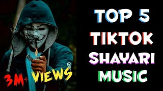 TOP 5 TIKTOK SHAYARI BACKGROUND MUSIC  ORIGINAL [upl. by Sheffie]