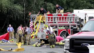 Riverside Baptist Church Fire Terryville Connecticut [upl. by Atnahsal]