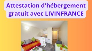 Voici comment avoir une attestation dhébergement avec livinFrance [upl. by Metsky]