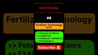 Potassic Fertilizers  Types  Examples  Chemical Formula  Potassium  😍👍 viral shorts trending [upl. by Chretien]