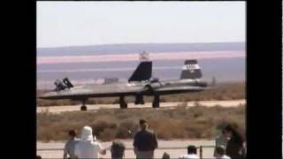 SR 71 Blackbird last flight everEdwards AFB open house 1999 [upl. by Adieren]