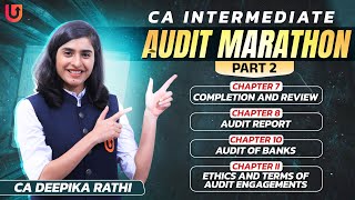 CA Intermediate Audit Marathon  SA 560 SA 570 SA 580 SA 260 SA 265 SA 210 SA 220 SA 710 UCA [upl. by Oruam]