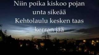 Yö  Ihmisen Poika  Lyrics [upl. by Keese63]