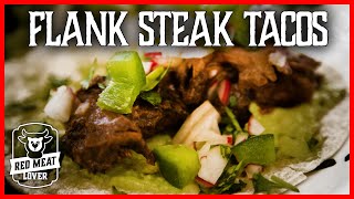 Flank Steak Tacos with Mole Sauce amp Marinade [upl. by Phina]