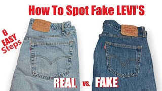 Real vs Fake LEVIS  How to Spot Fake Levis [upl. by Cornela113]