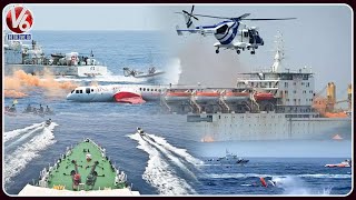 10th National Maritime Search and Rescue Exercise 2022  Chennai  V6 News [upl. by Nancey]