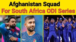 Afghanistan ODI Squad South Africa SeriesAfghanistan South africa matchafghanistan vs south africa [upl. by Lotta563]