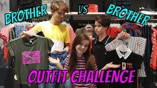 BROTHER vs BROTHER BACK TO SCHOOL OUTFIT CHALLENGE met BIBI HUGO TOBIAS [upl. by Emixam127]